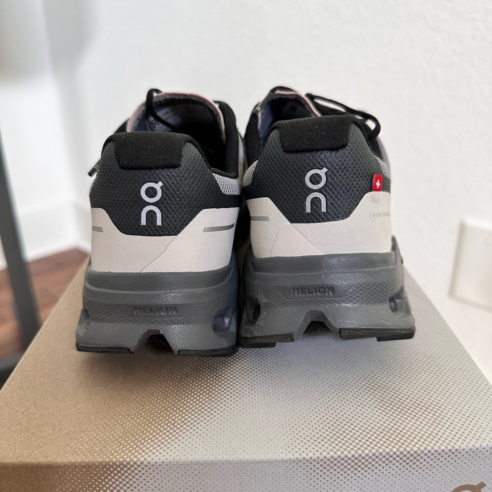 On Running Women's Gray Black Pink Trail Sneakers - Picture 6 of 10